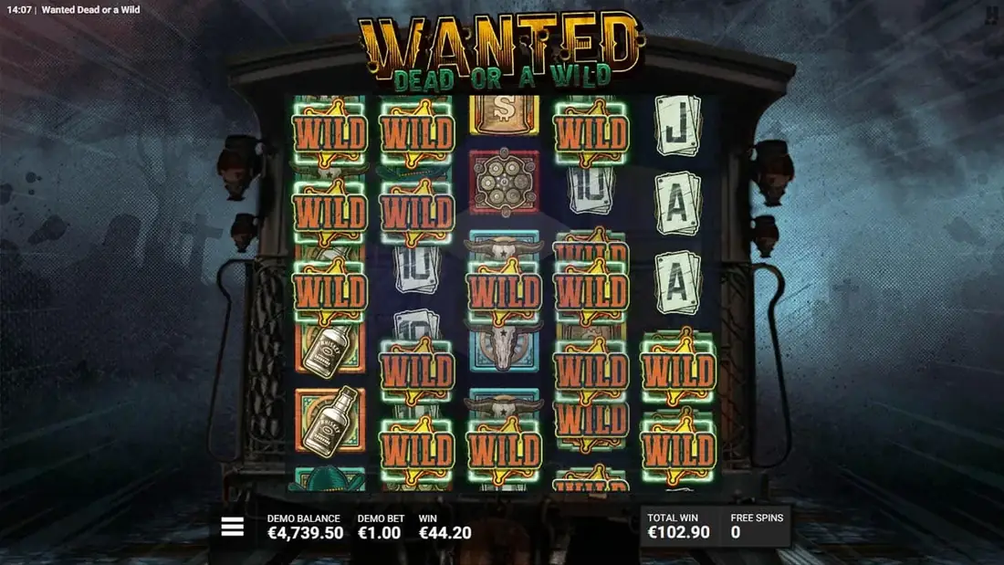 डेमो में Wanted Dead or a Wild का एक स्पिन